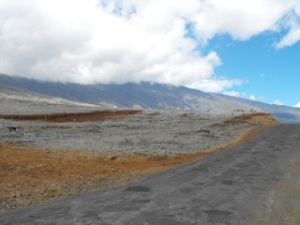 Dry and barren southwest side of Maui.
